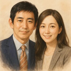 小林鷹之と妻