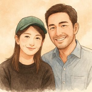 松本若菜と夫