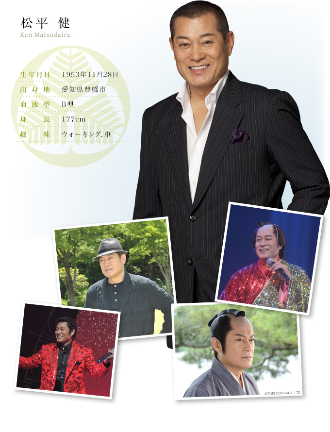 俳優・歌手の松平健さん（公式サイトプロフィール写真）